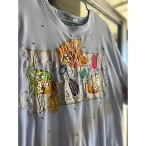 Vintage 1980’s Fish Sequin Top Size 3X